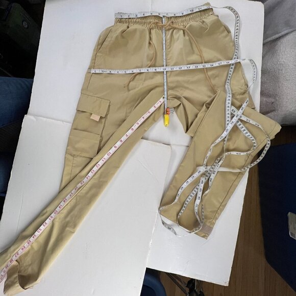 Hudson Outerwear NYC HDSN Pale Yellow Cargo Pants Sz 30 - Picture 16 of 16